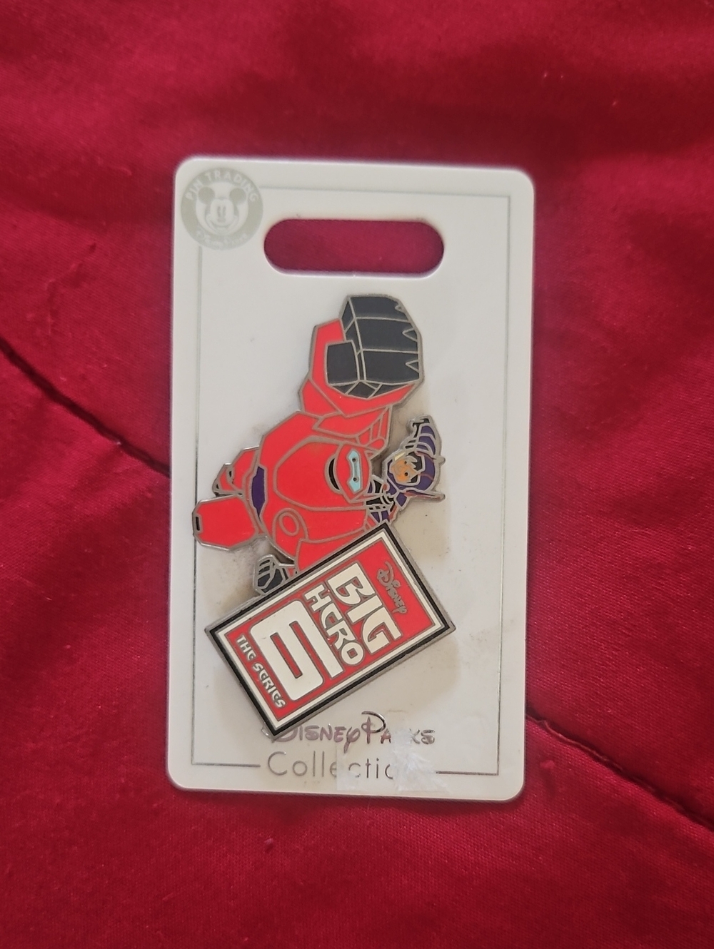 Disney Red Baymax and Hiro Big Hero 6 Enamel Pin